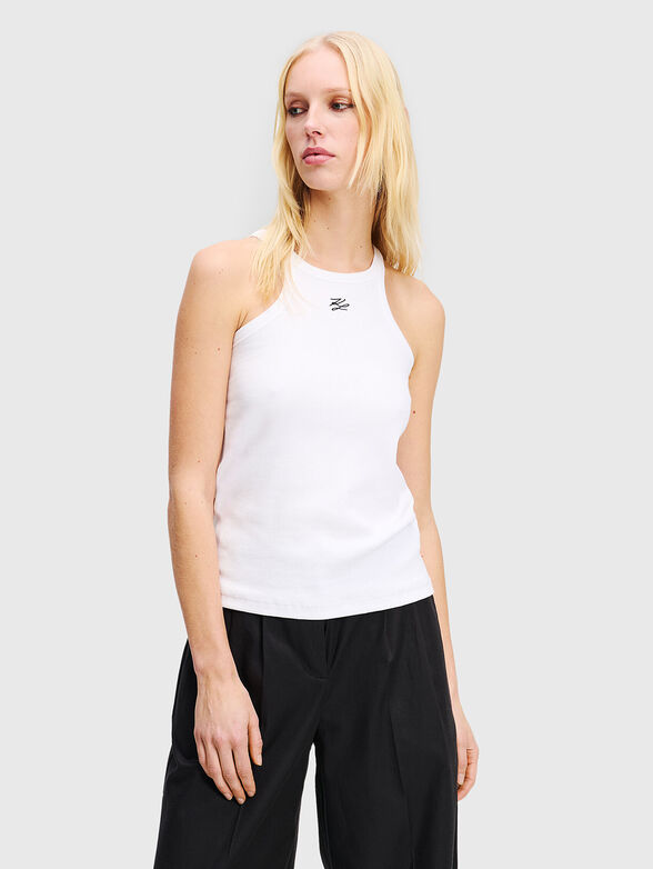 Tank top with logo embroidery - 1
