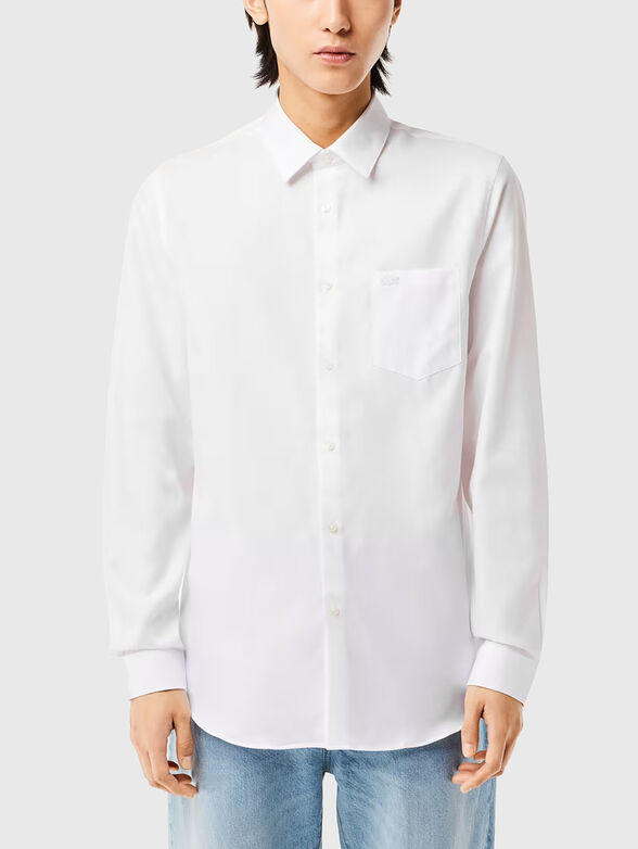 Black shirt in cotton  - 1