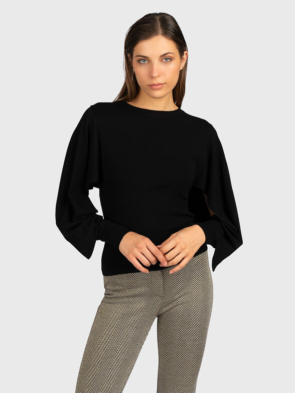 Open-sleeved sweater - 1