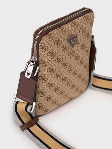 Crossbody bag with logo effect - 5