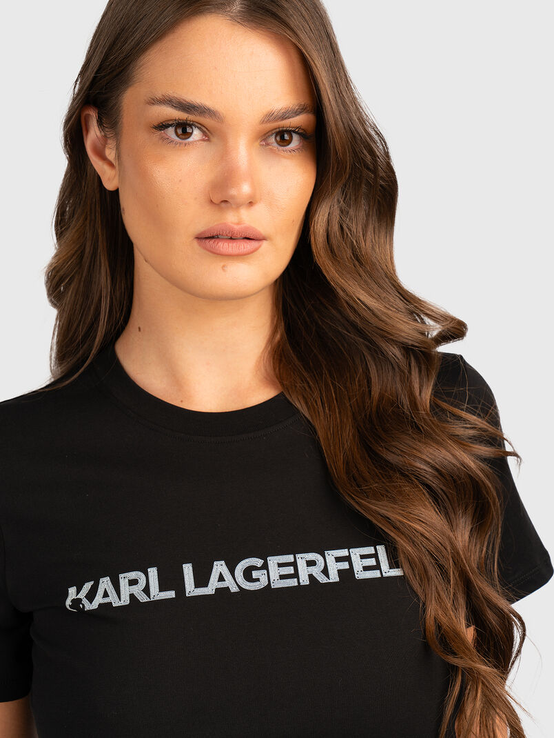 Round neck logo T-shirt - 3