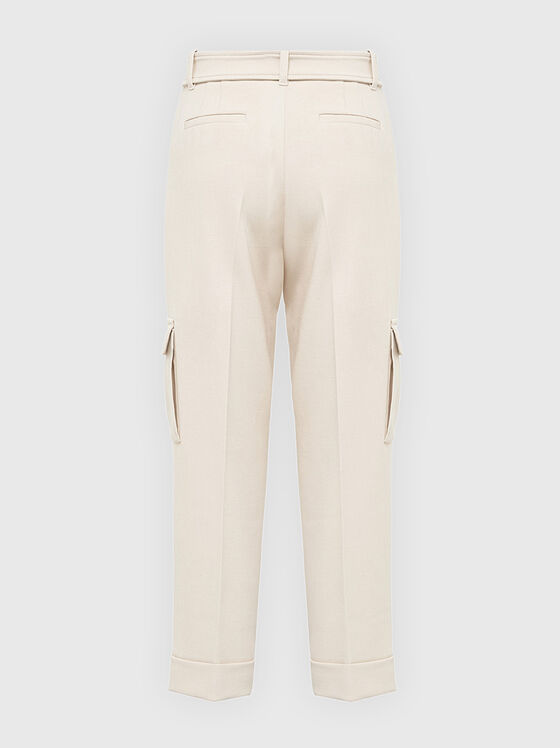 Kargo trousers in beige - 2