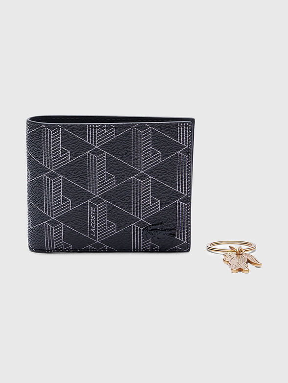 Wallet with print and keyring - 1