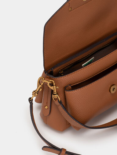 BRENTON shoulder bag with gold logo - 5