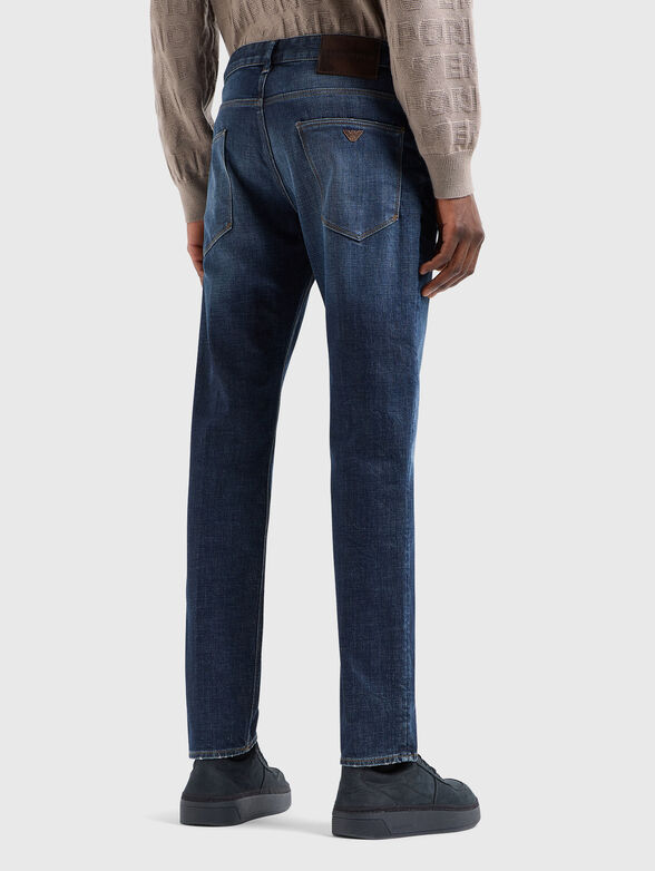 Jeans with washed effect and accent rips - 2