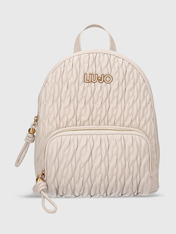 Black backpack with logo accent - 1