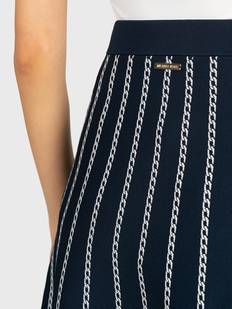Pin stripe chain skirt - 3