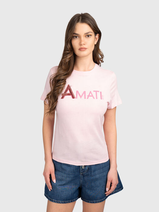 Cotton T-shirt with a logo accent