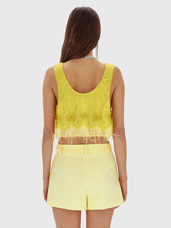 Top with sequins and feathers - 3