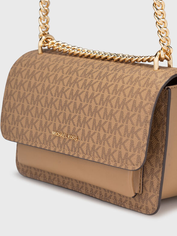 Crossbody bag with monogram logo print - 5