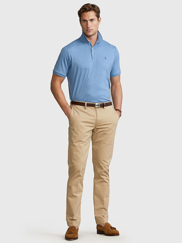 Polo-shirt with multicoloured logo embroidery - 2