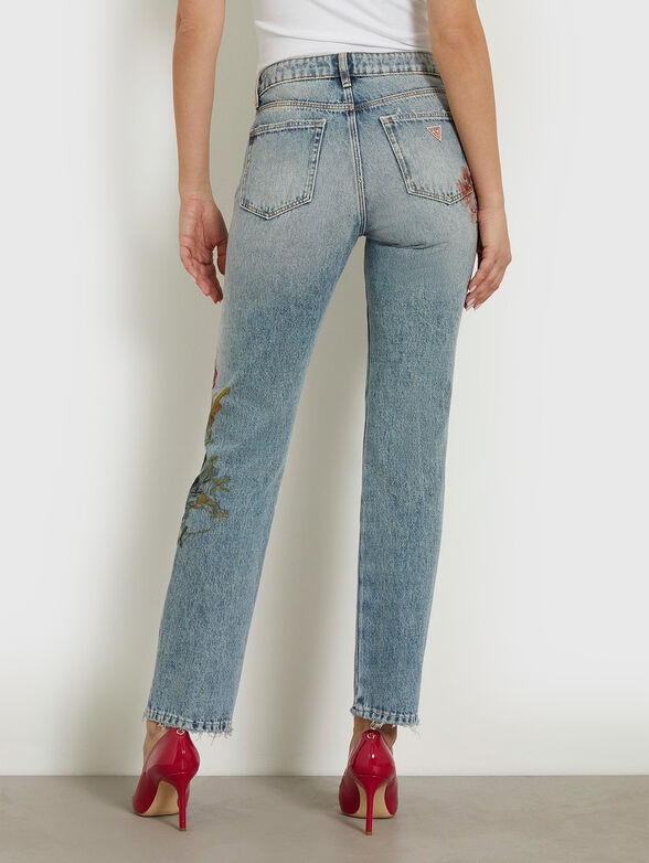 GIRLY jeans with floral print - 2