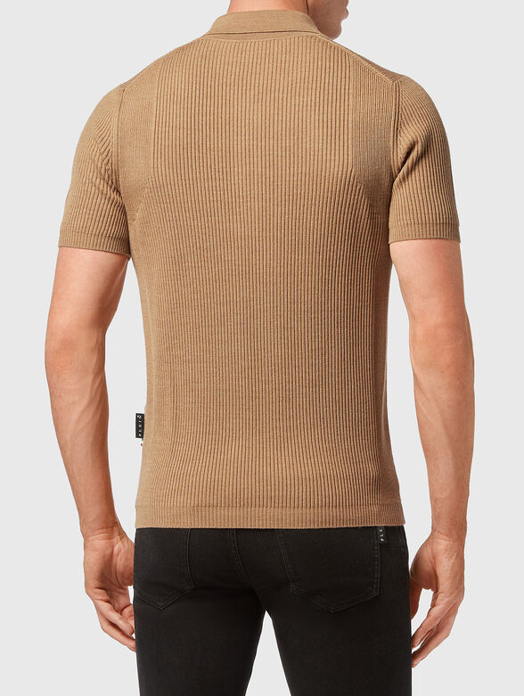 Ribbed polo shirt with logo  - 3