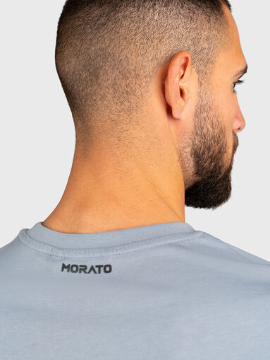 Light blue T-shirt with print - 3