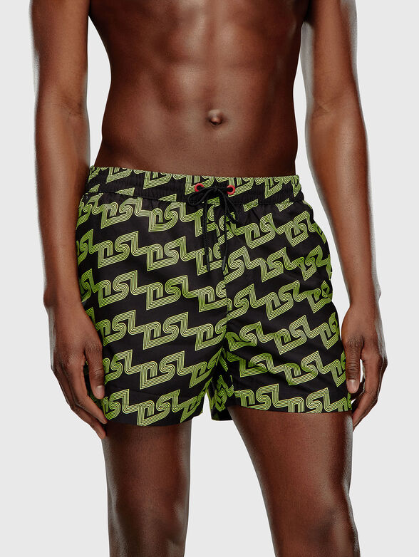 Logo print beach shorts  - 1