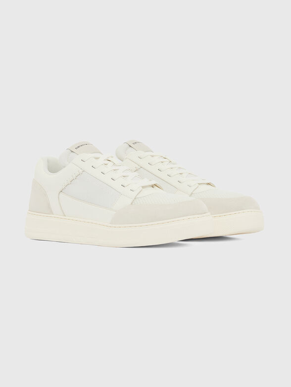 Dark blue sneakers with mesh details - 2