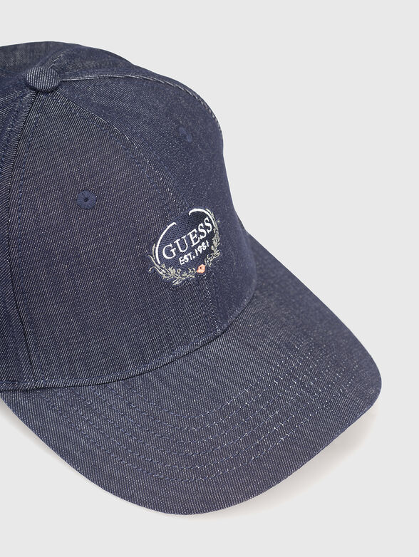 Denim baseball cap with logo - 4