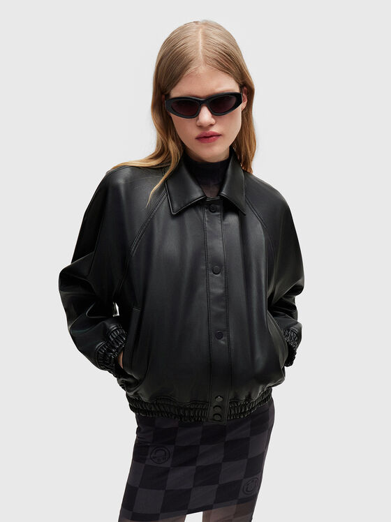 Eco leather bomber jacket - 1