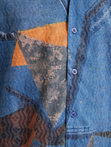 FERDY blue shirt with short sleeve - 5