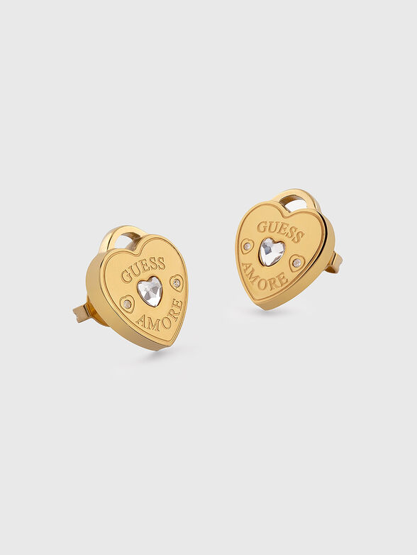 AMORE earrings with rhinestones - 1