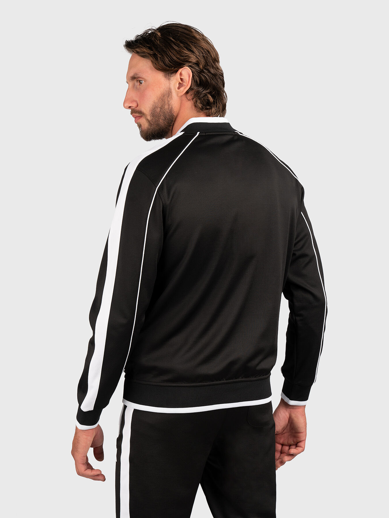 Sweatshirt with zip and contrast details brand Karl