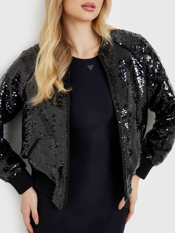 ANTONIA black jacket with sequins - 4
