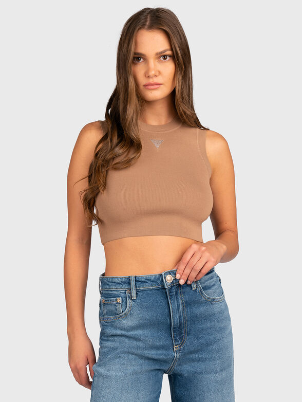 ALEXIA top with rhinestone detail - 1