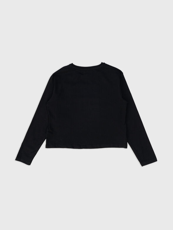 Black blouse with rhinestones  - 2