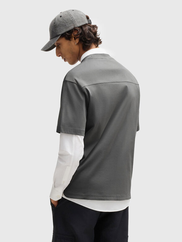 Cotton T-shirt with logo - 3