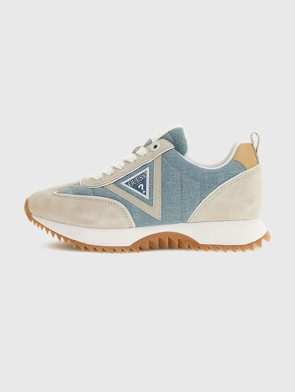 Sports shoes with suede details - 1
