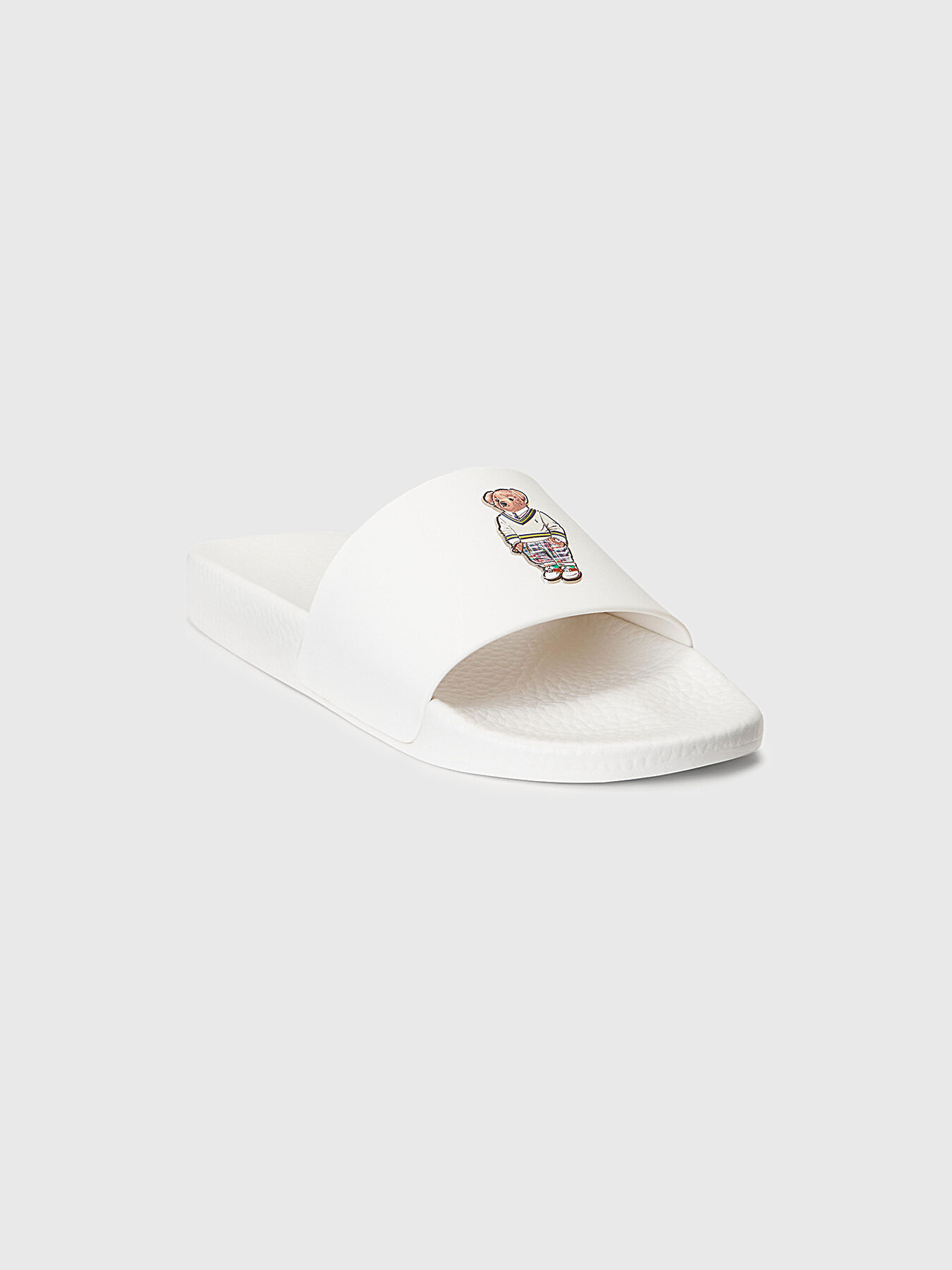 White beach shoes with Polo Bear detail brand POLO RALPH LAUREN Globalbrandsstore en