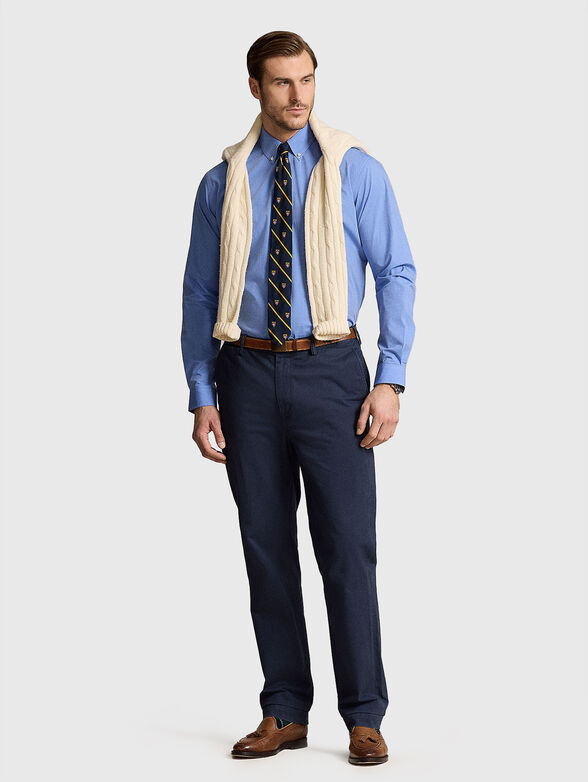 Blue cotton shirt - 1