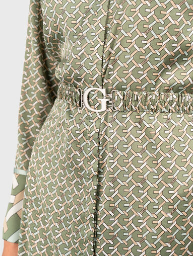 VERONICA mini dress with waist belt - 4