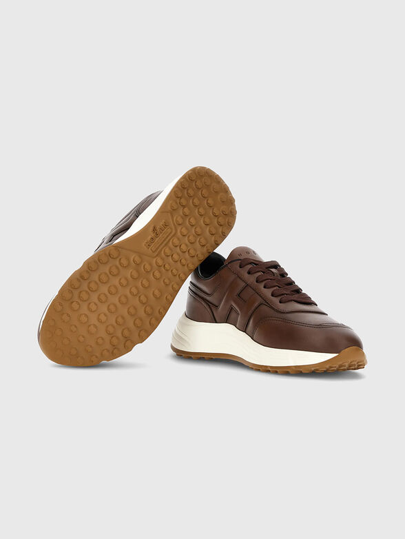 Brown leather shoes - 4