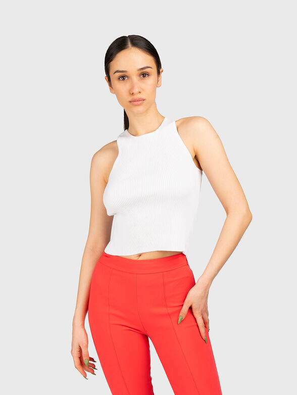 Cropped viscose blend tank top brand MICHAEL KORS 