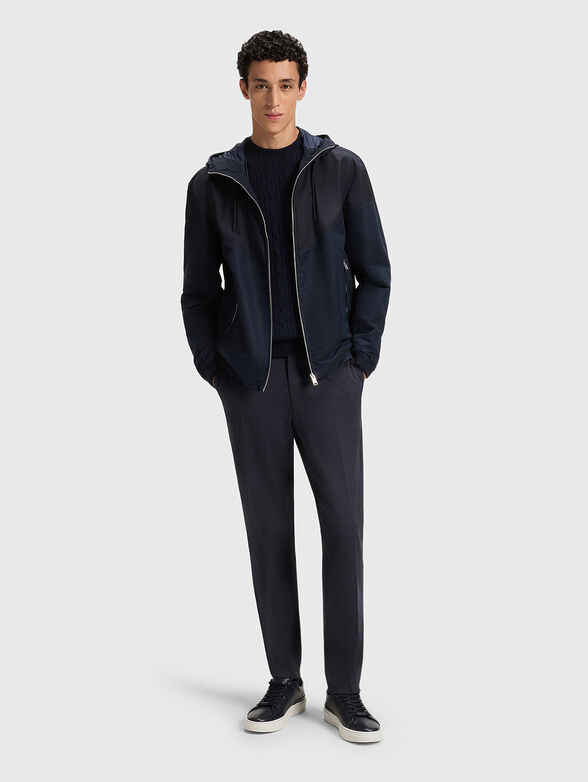 Slim fit cotton trousers - 4