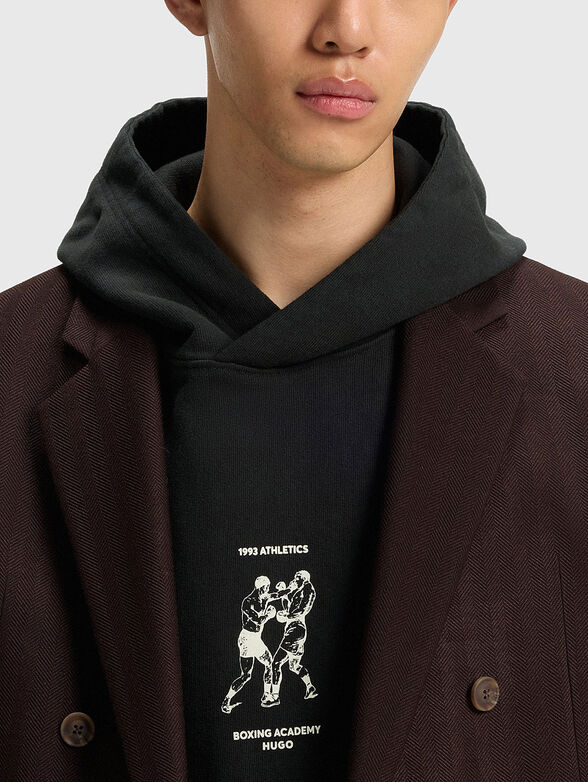 Cotton sweatshirt with hood - 4