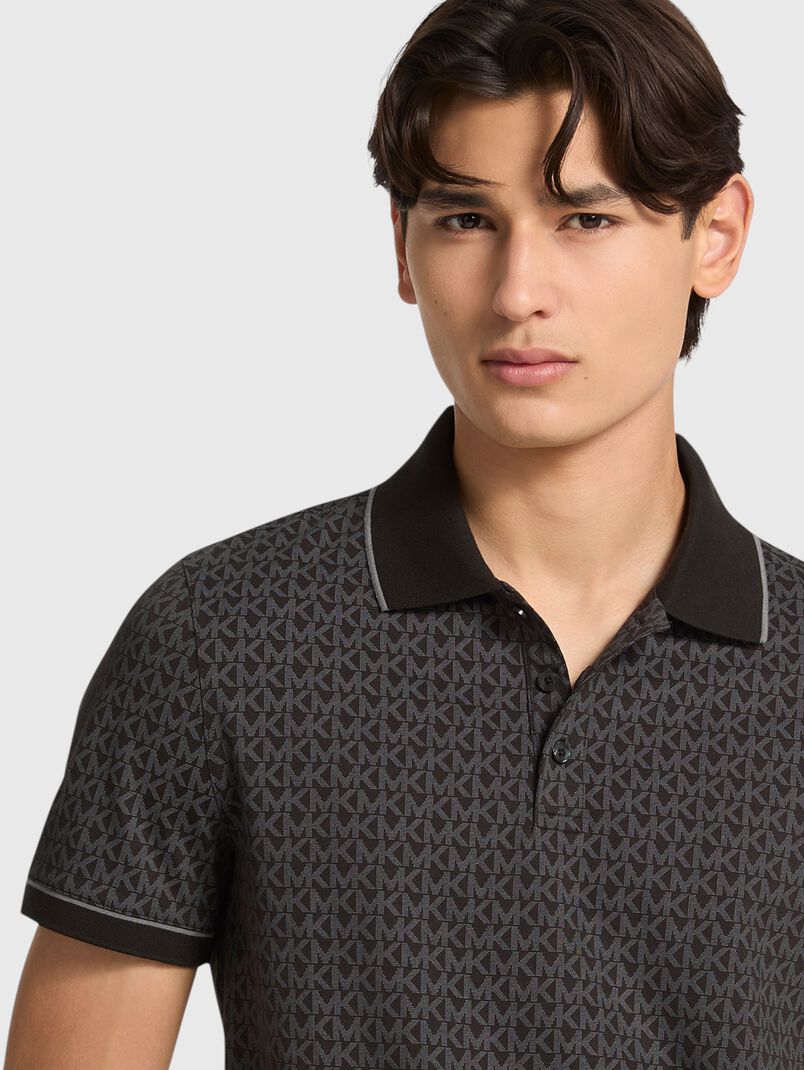 Polo-shirt with monogram print - 3