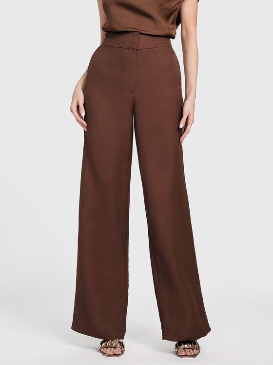 GRETA linen blend trousers - 1