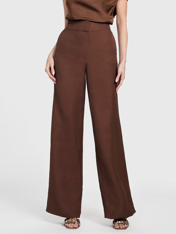 GRETA linen blend trousers - 1