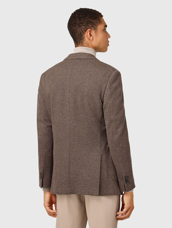 Textured jacket made of cotton blend - 3