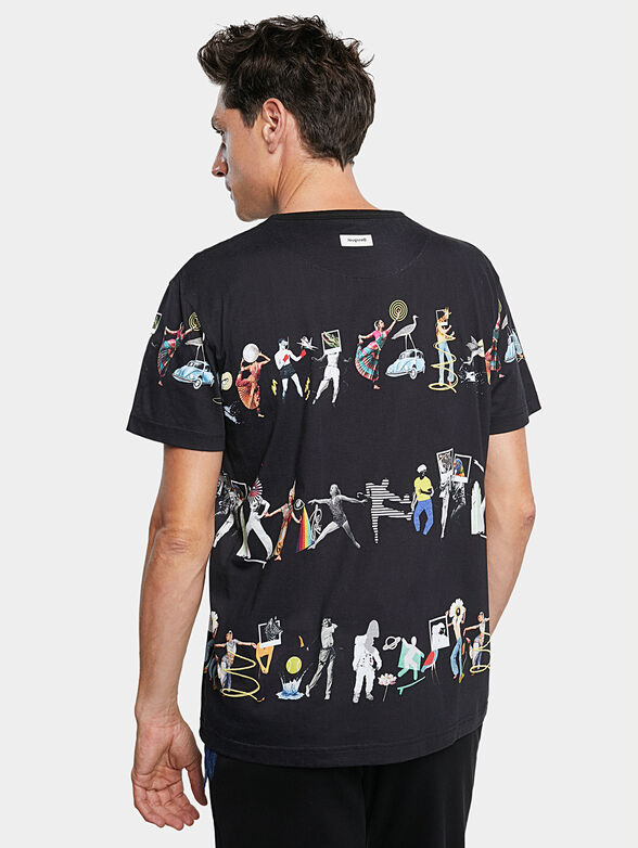 CAIN T-shirt with contrasting print - 2