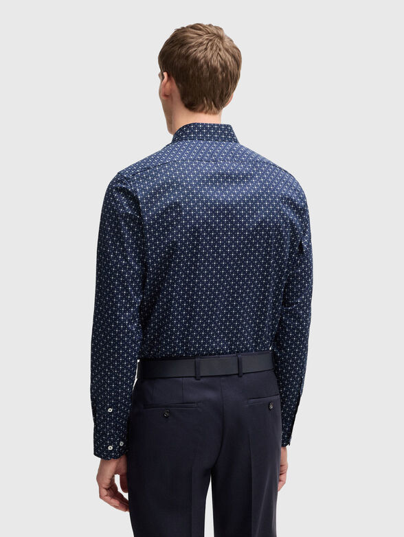 Cotton shirt with long sleeves and print - 3