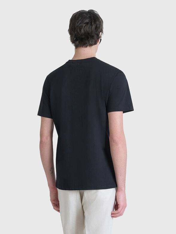 Black T-shirt with print  - 2