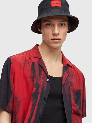 Reversible bucket hat with tie-dye effect - 3