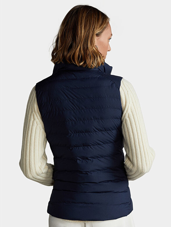 Padded vest in blue color - 2