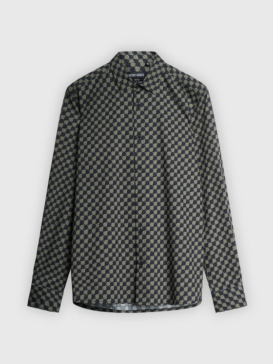 Риза BARCELONA с геометричен принт - 1