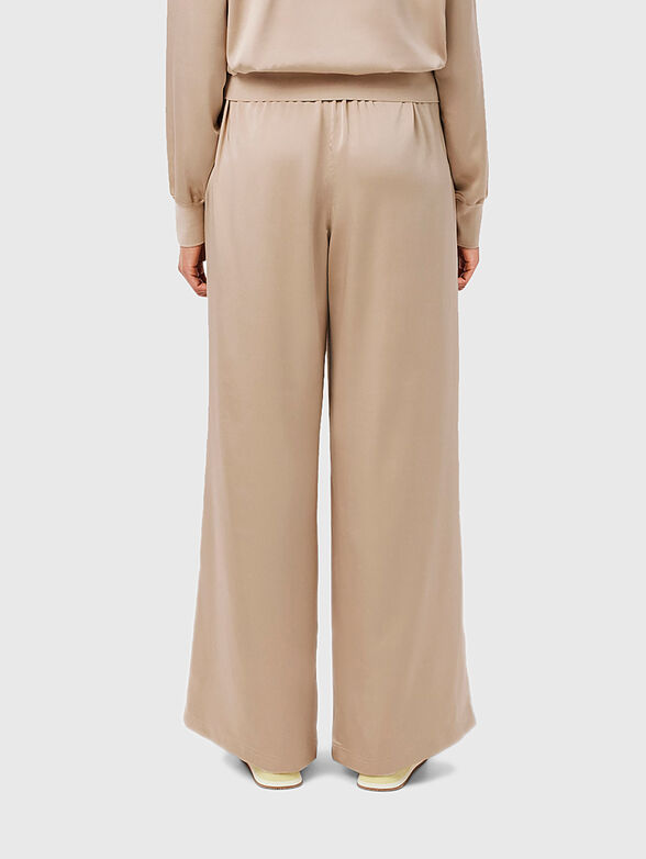 Satin pants with an elastic waistband - 2