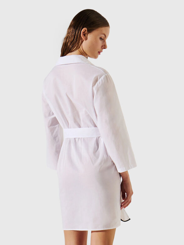 Cotton beach dress with logo - 2