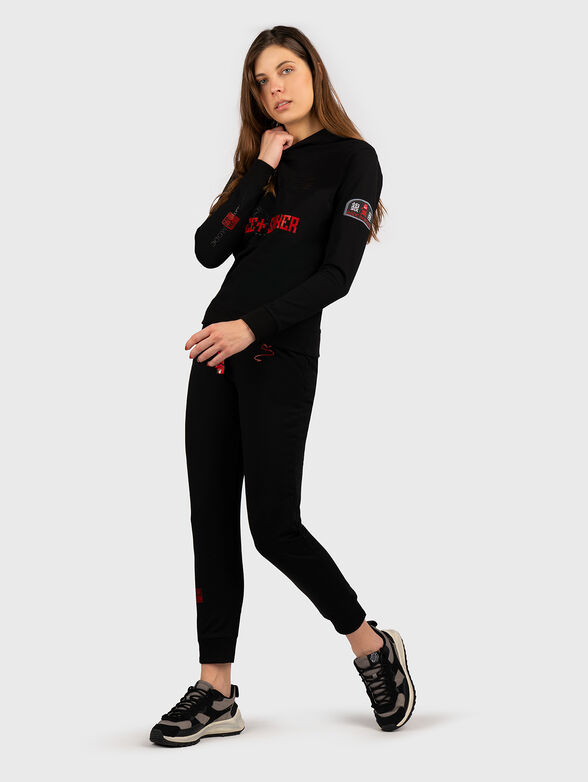 HL012 sweatshirt with hood and print - 5